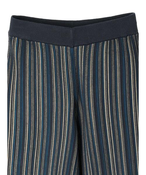 Green　Parks（グリーンパークス）の「ジャガード編みストライプニットパンツ（その他パンツ・レディース・ブラウン/ダークグレー・FREE）」の21枚目の写真