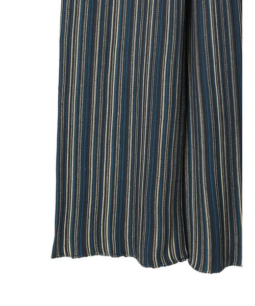 Green　Parks（グリーンパークス）の「ジャガード編みストライプニットパンツ（その他パンツ・レディース・ブラウン/ダークグレー・FREE）」の12枚目の写真