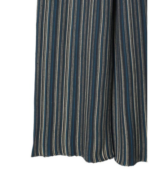 Green　Parks（グリーンパークス）の「ジャガード編みストライプニットパンツ（その他パンツ・レディース・ブラウン/ダークグレー・FREE）」の3枚目の写真