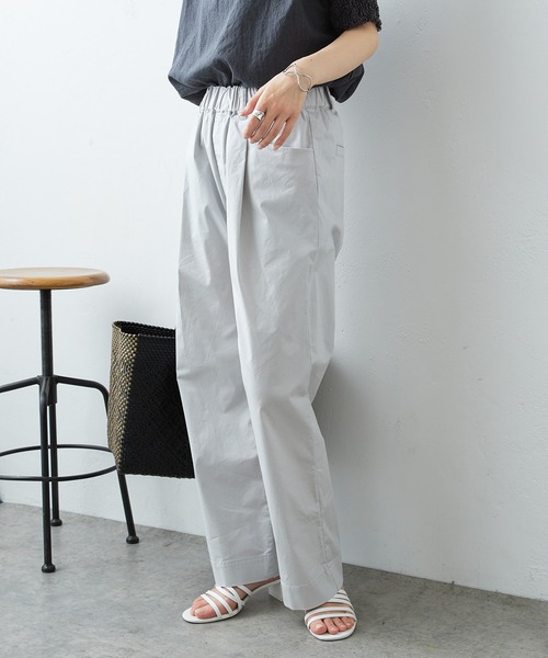 PUAL CE CIN(ピュアルセシン)の「JAPAN MADE ストレッチストレートパンツ(その他パンツ・レディース・ライトグレー/ブラック/ベージュ/ネイビー/カーキ/イエロー・FREE)」の7枚目の写真