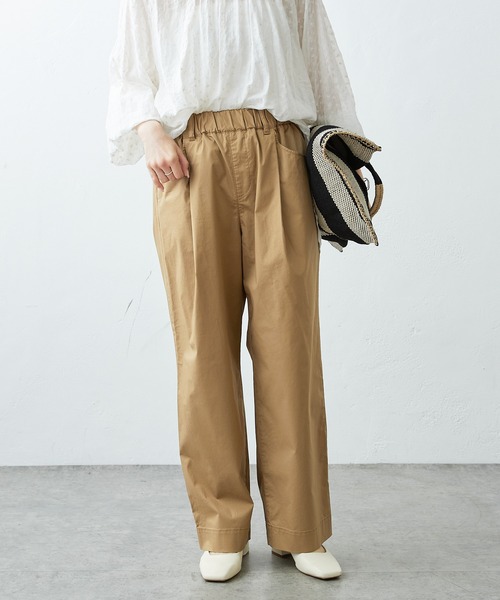 PUAL CE CIN(ピュアルセシン)の「JAPAN MADE ストレッチストレートパンツ(その他パンツ・レディース・ライトグレー/ブラック/ベージュ/ネイビー/カーキ/イエロー・FREE)」の10枚目の写真