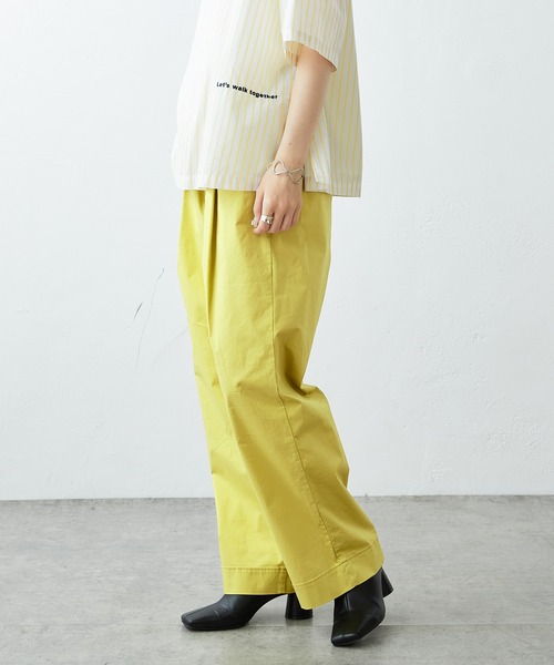 PUAL CE CIN(ピュアルセシン)の「JAPAN MADE ストレッチストレートパンツ(その他パンツ・レディース・ライトグレー/ブラック/ベージュ/ネイビー/カーキ/イエロー・FREE)」の14枚目の写真