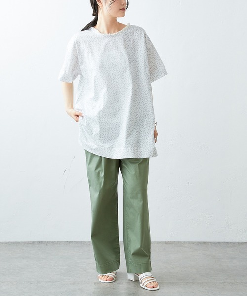 PUAL CE CIN(ピュアルセシン)の「JAPAN MADE ストレッチストレートパンツ(その他パンツ・レディース・ライトグレー/ブラック/ベージュ/ネイビー/カーキ/イエロー・FREE)」の16枚目の写真