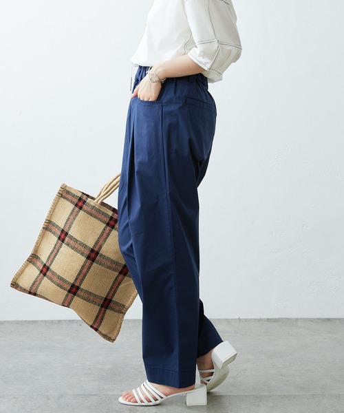 PUAL CE CIN(ピュアルセシン)の「JAPAN MADE ストレッチストレートパンツ(その他パンツ・レディース・ライトグレー/ブラック/ベージュ/ネイビー/カーキ/イエロー・FREE)」の19枚目の写真