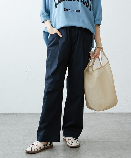 PUAL CE CIN(ピュアルセシン)の「JAPAN MADE ストレッチストレートパンツ(その他パンツ・レディース・ライトグレー/ブラック/ベージュ/ネイビー/カーキ/イエロー・FREE)」の21枚目の写真