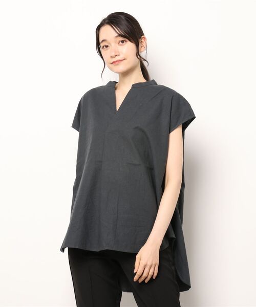 sm2rhythm（サマンサモスモスリズム）の「タックノースリーブプルオーバーシャツ（シャツ/ブラウス・レディース・ブラック/オレンジ/グリーン・ﾌﾘ-）」の14枚目の写真