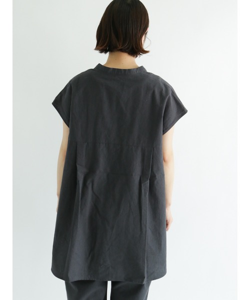 sm2rhythm（サマンサモスモスリズム）の「タックノースリーブプルオーバーシャツ（シャツ/ブラウス・レディース・ブラック/オレンジ/グリーン・ﾌﾘ-）」の10枚目の写真