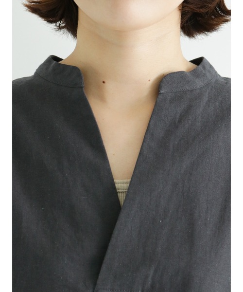 sm2rhythm（サマンサモスモスリズム）の「タックノースリーブプルオーバーシャツ（シャツ/ブラウス・レディース・ブラック/オレンジ/グリーン・ﾌﾘ-）」の11枚目の写真