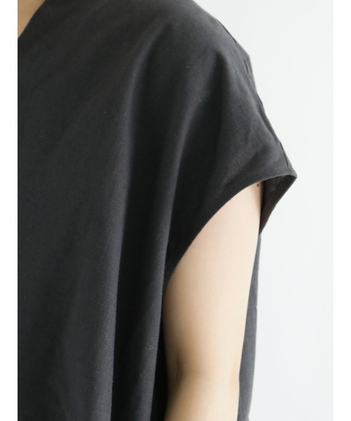 sm2rhythm（サマンサモスモスリズム）の「タックノースリーブプルオーバーシャツ（シャツ/ブラウス・レディース・ブラック/オレンジ/グリーン・ﾌﾘ-）」の12枚目の写真