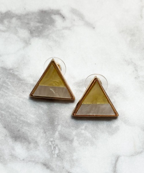 yu-ka(ユーカ)の「YU-KA : ステンドグラスピアス / STAINED GLASS PIERCE(ピアス(両耳用)・レディース・ホワイト/ブラウン/イエロー/ブルー/ホワイト系その他/ホワイト系その他2・FREE)」の9枚目の写真