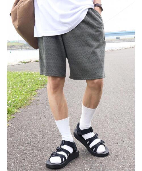 CRAFT STANDARD BOUTIQUE(クラフトスタンダードブティック)の「ナバホ柄ミニ裏毛ショーツ *(その他パンツ・メンズ・チャコールグレー/カーキ/グレー・L/LL/M)」の6枚目の写真