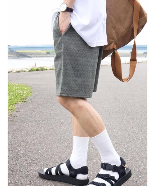 CRAFT STANDARD BOUTIQUE(クラフトスタンダードブティック)の「ナバホ柄ミニ裏毛ショーツ *(その他パンツ・メンズ・チャコールグレー/カーキ/グレー・L/LL/M)」の7枚目の写真