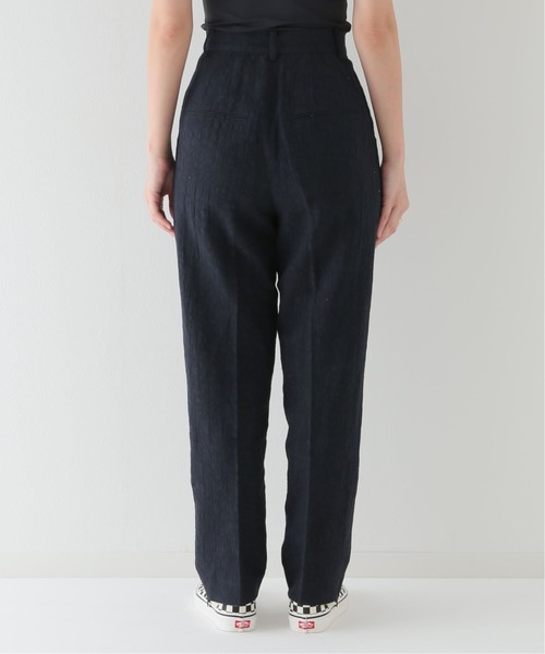 JOINT WORKS（ジョイントワークス）の「コットンリネンジャガードパンツ（スラックス・レディース・ネイビー/イエロー・SMALL/MEDIUM）」の5枚目の写真