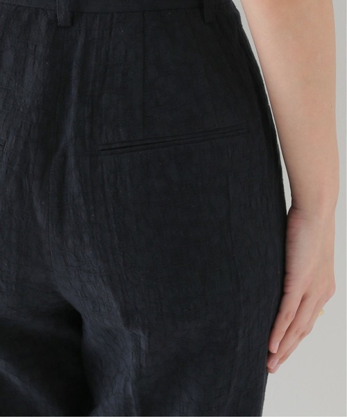 JOINT WORKS（ジョイントワークス）の「コットンリネンジャガードパンツ（スラックス・レディース・ネイビー/イエロー・SMALL/MEDIUM）」の17枚目の写真