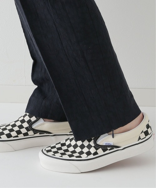 JOINT WORKS（ジョイントワークス）の「コットンリネンジャガードパンツ（スラックス・レディース・ネイビー/イエロー・SMALL/MEDIUM）」の9枚目の写真