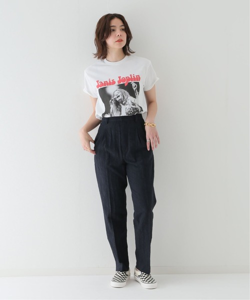 JOINT WORKS（ジョイントワークス）の「コットンリネンジャガードパンツ（スラックス・レディース・ネイビー/イエロー・SMALL/MEDIUM）」の20枚目の写真