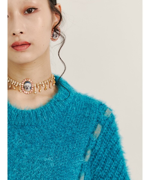 PAMEO POSE(パメオポーズ)の「Cat Sweater(ニット/セーター・レディース・ブラック/ピンク/ブルー/マルチ・FREE)」の15枚目の写真