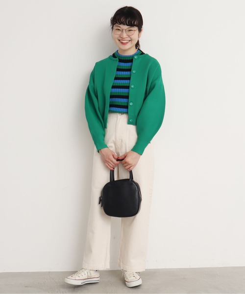 CHILD WOMAN（チャイルドウーマン）の「VICTORIA ボーダーワイドリブハイネックプルオーバー（ニット/セーター・レディース・レッド/ブラック/グリーン/イエロー・FREE）」の18枚目の写真