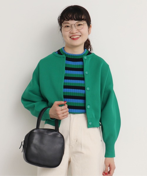 CHILD WOMAN（チャイルドウーマン）の「VICTORIA ボーダーワイドリブハイネックプルオーバー（ニット/セーター・レディース・レッド/ブラック/グリーン/イエロー・FREE）」の16枚目の写真