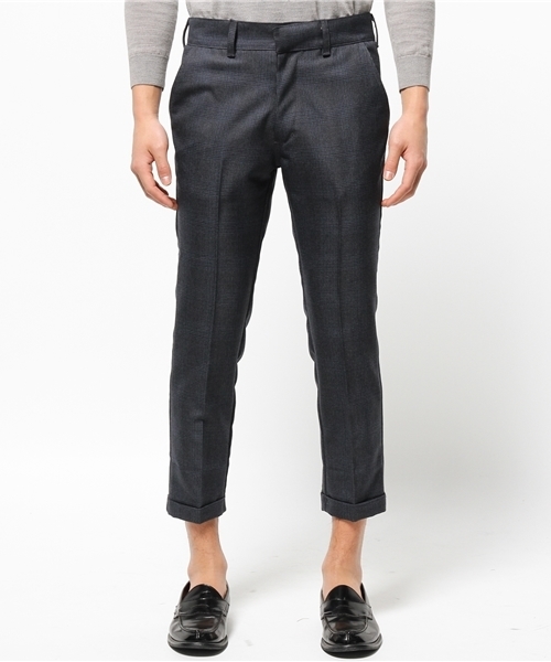 OUTLET（アウトレット）の「【WHO'S WHO gallery】GGウールチェックパンツ（その他パンツ・メンズ・ネイビー/チャコールグレー・LARGE/MEDIUM）」の5枚目の写真