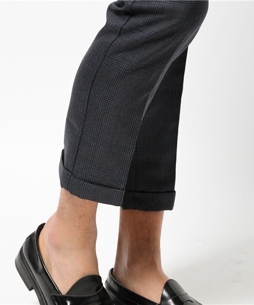 OUTLET（アウトレット）の「【WHO'S WHO gallery】GGウールチェックパンツ（その他パンツ・メンズ・ネイビー/チャコールグレー・LARGE/MEDIUM）」の9枚目の写真