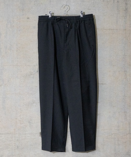 JOHN'S CLOSET(ジョンズクローゼット)の「【13】TRワイドテーパードチェックパンツ(スラックス・メンズ・チャコールグレー/ブラック/ベージュ/ブラウン/アイボリー/ブラック系その他/チェック・MEDIUM/LARGE)」の1枚目の写真