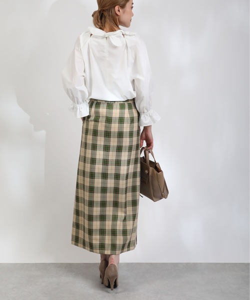 PICCIN（ピッチン）の「リボンチュニックブラウス（シャツ/ブラウス・レディース・ブラック/オフホワイト・M）」の11枚目の写真