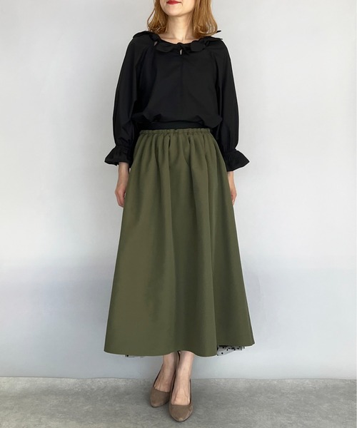 PICCIN（ピッチン）の「リボンチュニックブラウス（シャツ/ブラウス・レディース・ブラック/オフホワイト・M）」の19枚目の写真