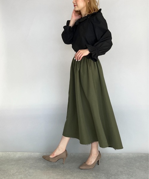 PICCIN（ピッチン）の「リボンチュニックブラウス（シャツ/ブラウス・レディース・ブラック/オフホワイト・M）」の20枚目の写真