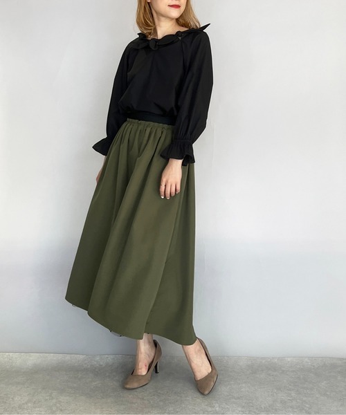 PICCIN（ピッチン）の「リボンチュニックブラウス（シャツ/ブラウス・レディース・ブラック/オフホワイト・M）」の22枚目の写真