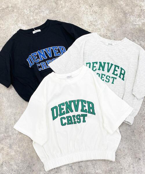 INGNI(イング)の「裾ゴムカレッジロゴTシャツ(Tシャツ/カットソー・レディース・オートミール/オフホワイト/ブラック・M)」の8枚目の写真
