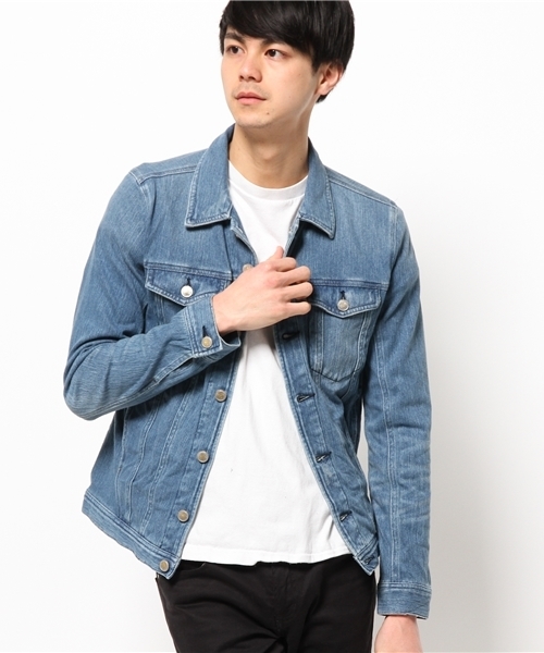 CIAOPANIC TYPY（チャオパニックティピー）の「【oblekt】オブレクトジョガーライトデニムジャケット（デニムジャケット・メンズ・ブルー/ネイビー・MEDIUM/LARGE/SMALL）」の8枚目の写真