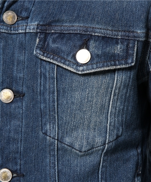 CIAOPANIC TYPY（チャオパニックティピー）の「【oblekt】オブレクトジョガーライトデニムジャケット（デニムジャケット・メンズ・ブルー/ネイビー・MEDIUM/LARGE/SMALL）」の13枚目の写真