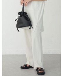 Re:EDIT | [Re:EDIT×megumi][mgm______2427コラボ][低身長サイズ有]プレーティングリブニットパンツ【セットアップ可能】(その他パンツ)