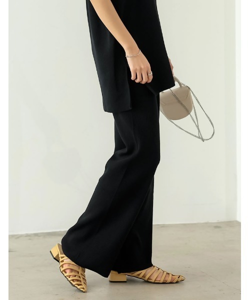 Re:EDIT（リエディ）の「[低身長サイズ有]プレーティングリブニットパンツ（その他パンツ・レディース・ブラック/ホワイト/ブラウン/ライム・AS/AM/MEDIUM/LARGE）」の19枚目の写真