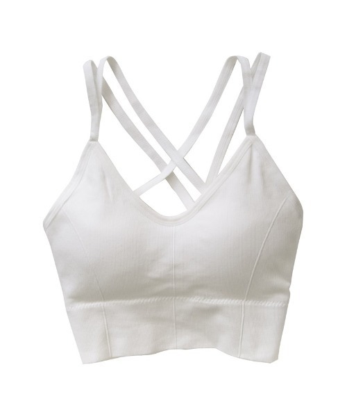 Re:EDIT（リエディ）の「バッククロスブラトップ（その他アンダーウェア/インナー・レディース・ブラック/ホワイト/モカ・FREE）」の8枚目の写真