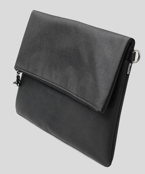 REGiSTA（レジスタ）の「異素材コンビ クラッチバッグ / ヘザーカラーPVC / フェイクレザー / ショルダーバッグ（クラッチバッグ・メンズ・ブラック/グレー・FREE）」の12枚目の写真