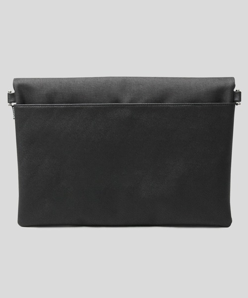 REGiSTA（レジスタ）の「異素材コンビ クラッチバッグ / ヘザーカラーPVC / フェイクレザー / ショルダーバッグ（クラッチバッグ・メンズ・ブラック/グレー・FREE）」の13枚目の写真