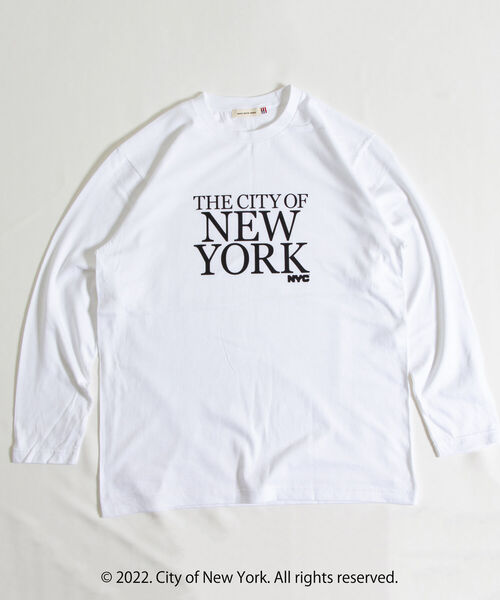 GOOD ROCK SPEED（グッドロックスピード）の「【GOOD ROCK SPEED/グッドロックスピード】NYC ロゴ ロンT L/S（Tシャツ/カットソー・メンズ・ホワイト/ネイビー/ピンク・M/L）」の4枚目の写真