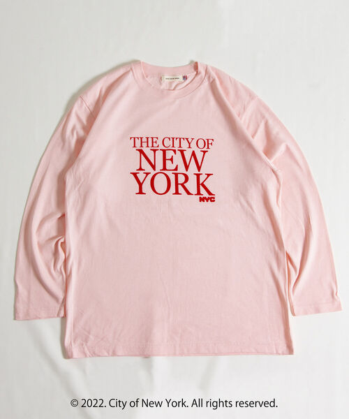 GOOD ROCK SPEED（グッドロックスピード）の「【GOOD ROCK SPEED/グッドロックスピード】NYC ロゴ ロンT L/S（Tシャツ/カットソー・メンズ・ホワイト/ネイビー/ピンク・M/L）」の5枚目の写真
