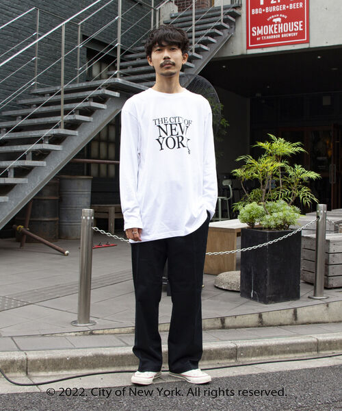 GOOD ROCK SPEED（グッドロックスピード）の「【GOOD ROCK SPEED/グッドロックスピード】NYC ロゴ ロンT L/S（Tシャツ/カットソー・メンズ・ホワイト/ネイビー/ピンク・M/L）」の20枚目の写真