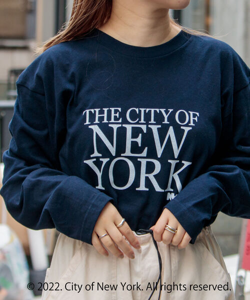 GOOD ROCK SPEED（グッドロックスピード）の「【GOOD ROCK SPEED/グッドロックスピード】NYC ロゴ ロンT L/S（Tシャツ/カットソー・メンズ・ホワイト/ネイビー/ピンク・M/L）」の21枚目の写真