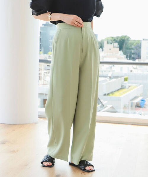 B:MING by BEAMS（ビーミングバイビームス）の「B:MING by BEAMS / センタープレス ワイドパンツ（その他パンツ・レディース・ブラック/ブルー/イエロー系その他2・SMALL/MEDIUM）」の4枚目の写真