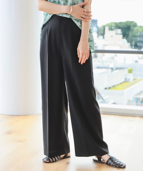 B:MING by BEAMS（ビーミングバイビームス）の「B:MING by BEAMS / センタープレス ワイドパンツ（その他パンツ・レディース・ブラック/ブルー/イエロー系その他2・SMALL/MEDIUM）」の2枚目の写真