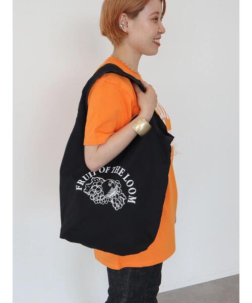 専用☆エピファニーサイドポケット付きぷっくりバッグ☆ ジョリーフルール セール】【FRUIT OF THE LOOM】ポケッタブルロゴショッパー