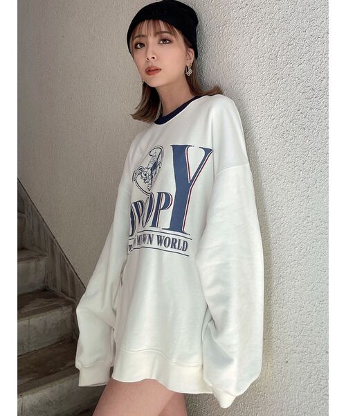 GYDA（ジェイダ）の「SPOOPY BUNNY RAISINGスウェットトップス（スウェット・レディース・オフホワイト/チャコールグレー/ピンク/ブルー・FREE）」の9枚目の写真