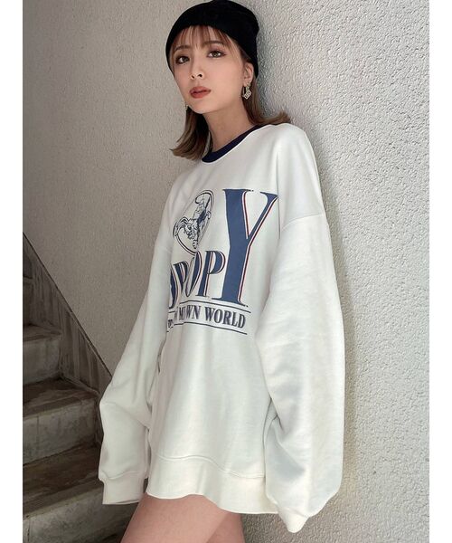 GYDA（ジェイダ）の「SPOOPY BUNNY RAISINGスウェットトップス（スウェット・レディース・オフホワイト/チャコールグレー/ピンク/ブルー・FREE）」の21枚目の写真