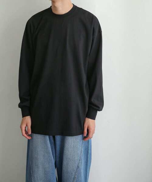 SENSE OF PLACE by URBAN RESEARCH（センスオブプレイスバイアーバンリサーチ）の「エクストラルーズロングTシャツ（Tシャツ/カットソー・メンズ・ホワイト/ブラック・MEDIUM/LARGE）」の6枚目の写真