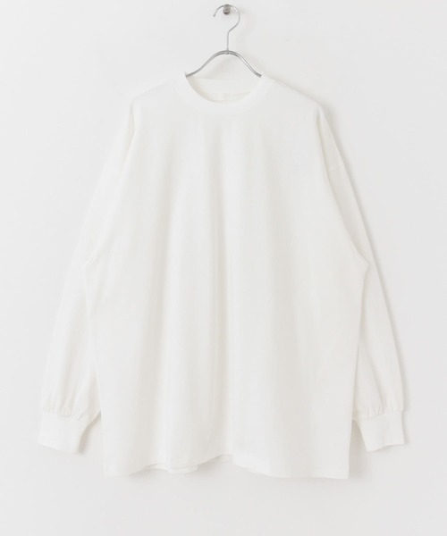 SENSE OF PLACE by URBAN RESEARCH（センスオブプレイスバイアーバンリサーチ）の「エクストラルーズロングTシャツ（Tシャツ/カットソー・メンズ・ホワイト/ブラック・MEDIUM/LARGE）」の13枚目の写真