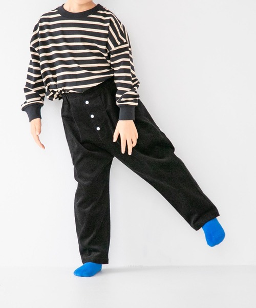 LOWRYS FARM（ローリーズファーム）の「マエボタンコーデュロイパンツ　150824（その他パンツ・キッズ・ブラック/ネイビー/ピンク/アイボリー・110cm/120cm/130cm/140cm/150cm）」の3枚目の写真